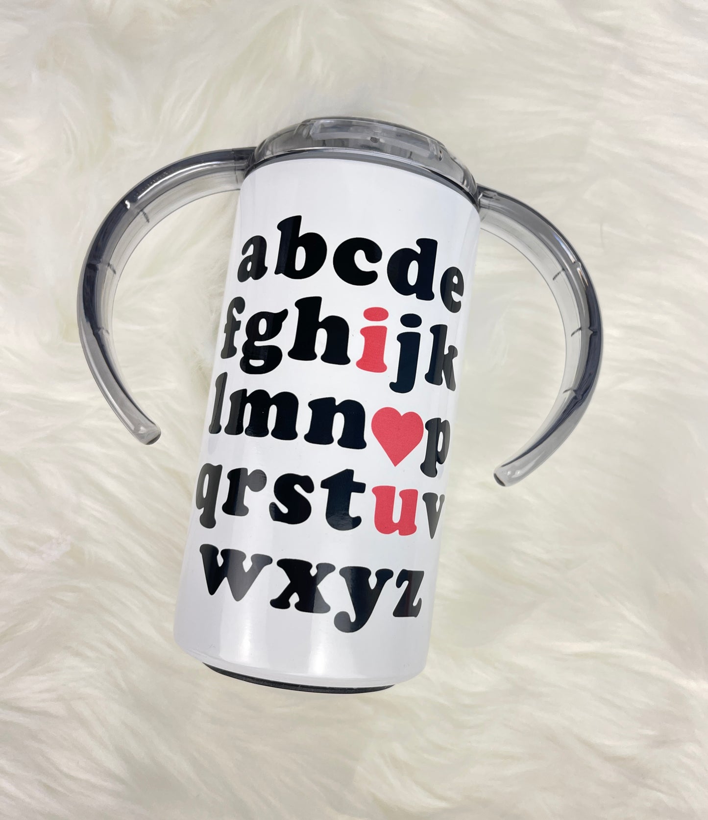 ABC and I LOVE YOU - Valentine's Day Tumbler for Kids