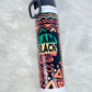 I Am Black History FEMALE SILHOUETTE - Black History Month Water Bottle with Handle