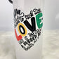 Choose Love Not Hate MLK Jr. Quote - Black History Month Water Bottle with Handle