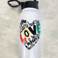 Choose Love Not Hate MLK Jr. Quote - Black History Month Water Bottle with Handle