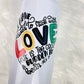 Choose Love Not Hate MLK Jr. Quote - Black History Month Water Bottle with Handle