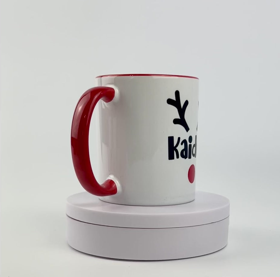 Personalized Reindeer Coffee Mug