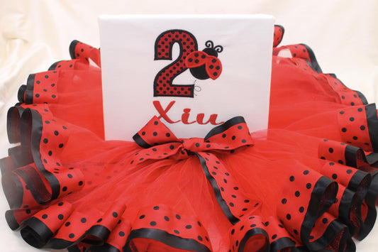 Little Miss Ladybug Tutu and Tee (Choose Any Age)