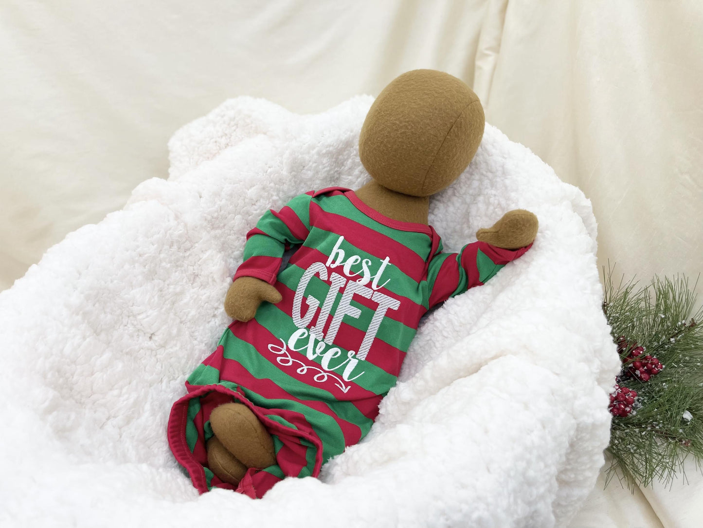 Holiday Baby Gown - Best Gift Ever