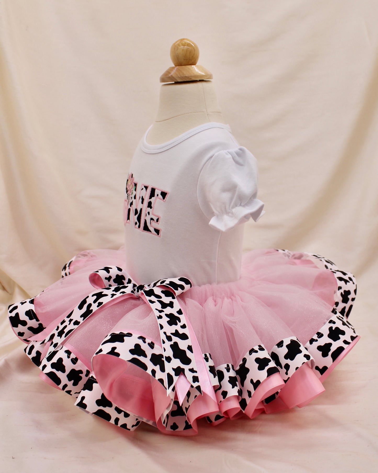 1st BIRTHDAY - Strawberry Milk Tutu & Tee