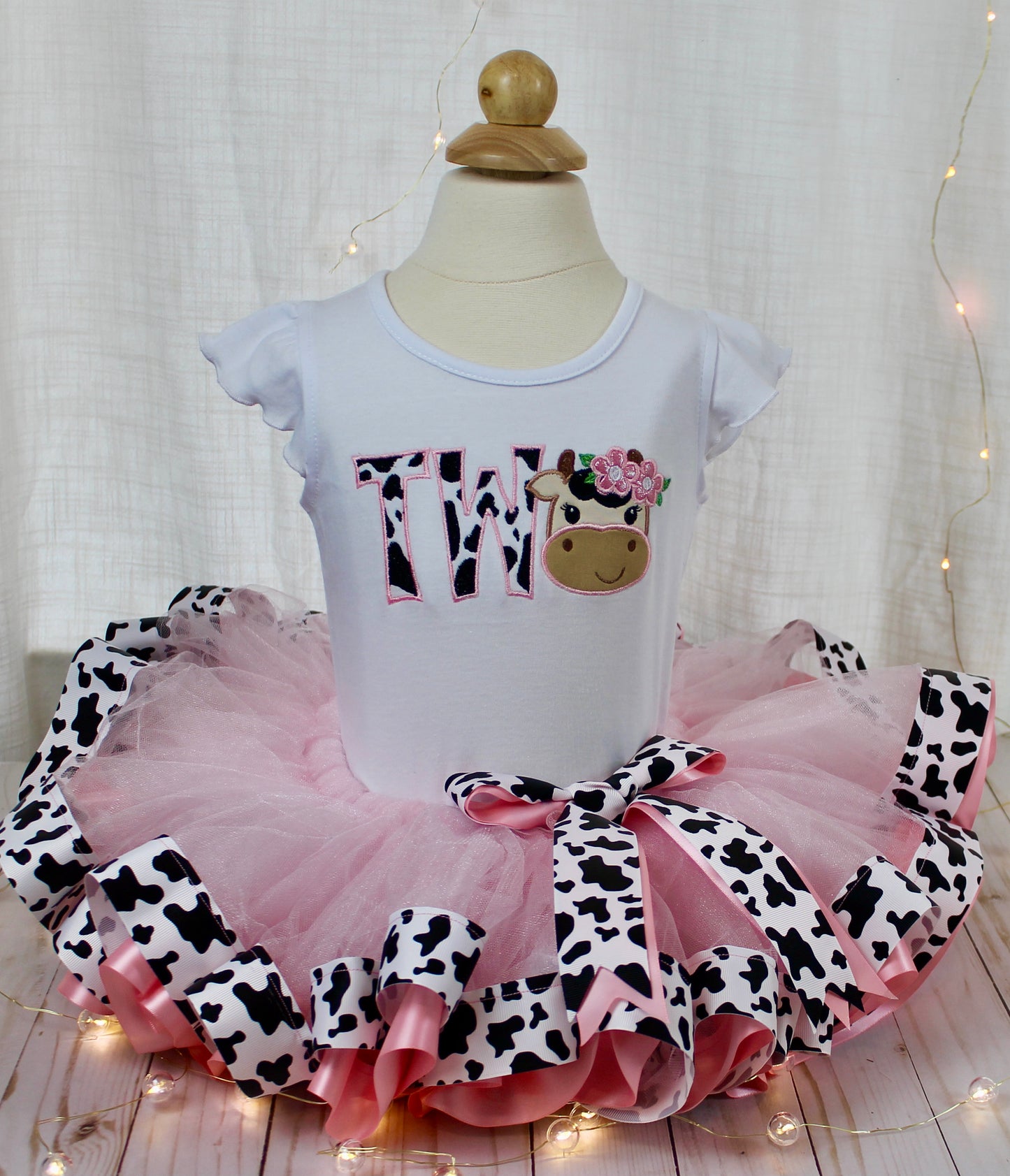 2nd BIRTHDAY - Strawberry Milk Tutu & Tee