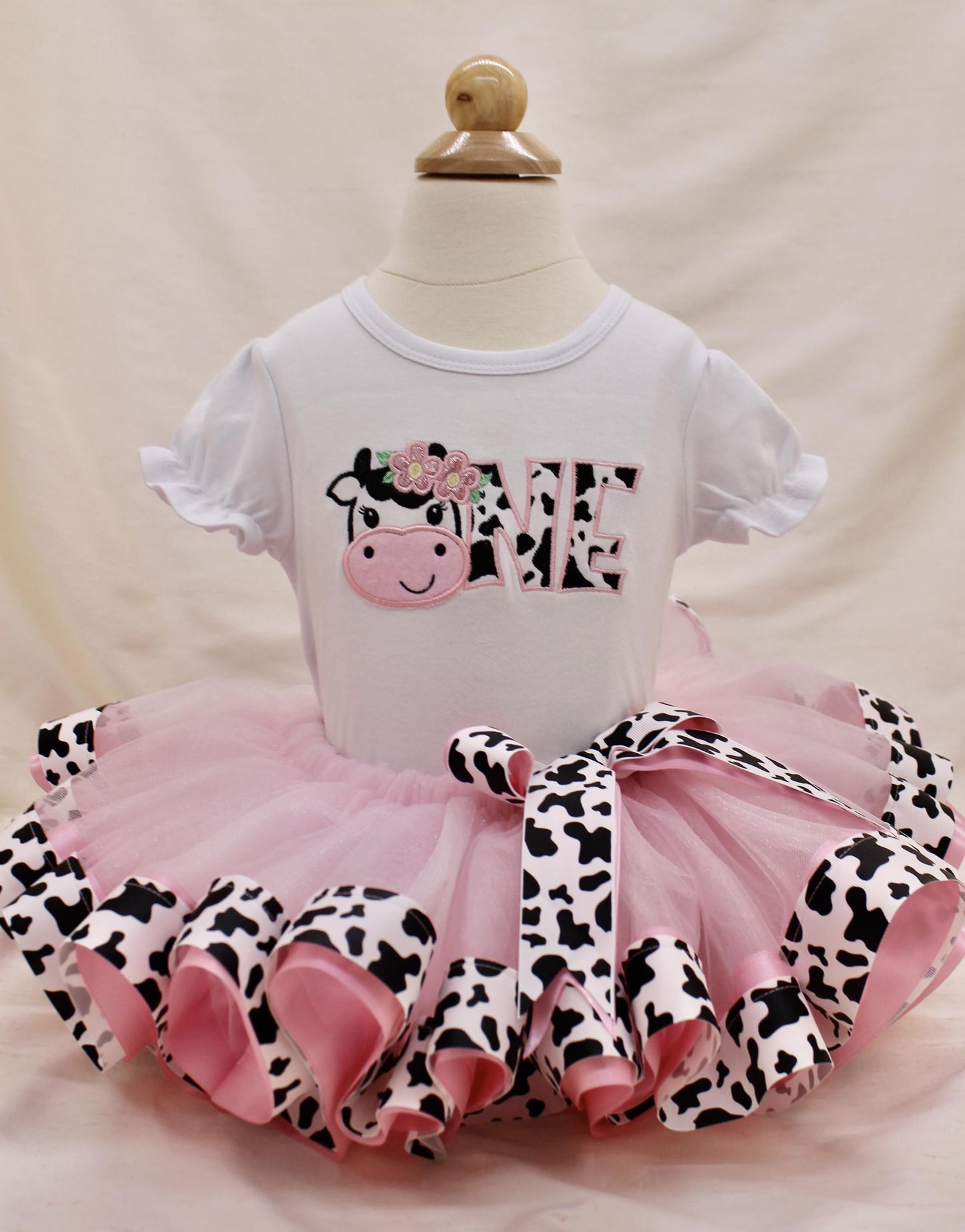 1st BIRTHDAY - Strawberry Milk Tutu & Tee