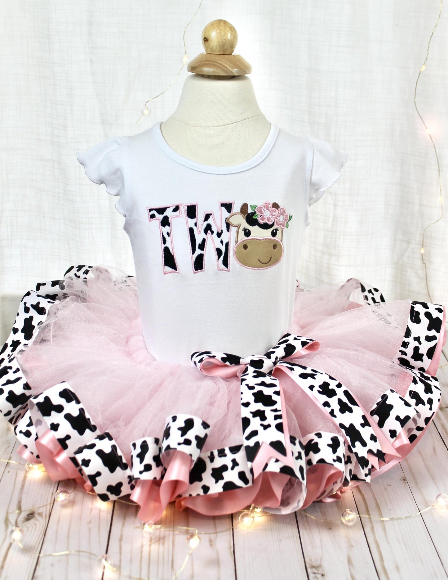 2nd BIRTHDAY - Strawberry Milk Tutu & Tee