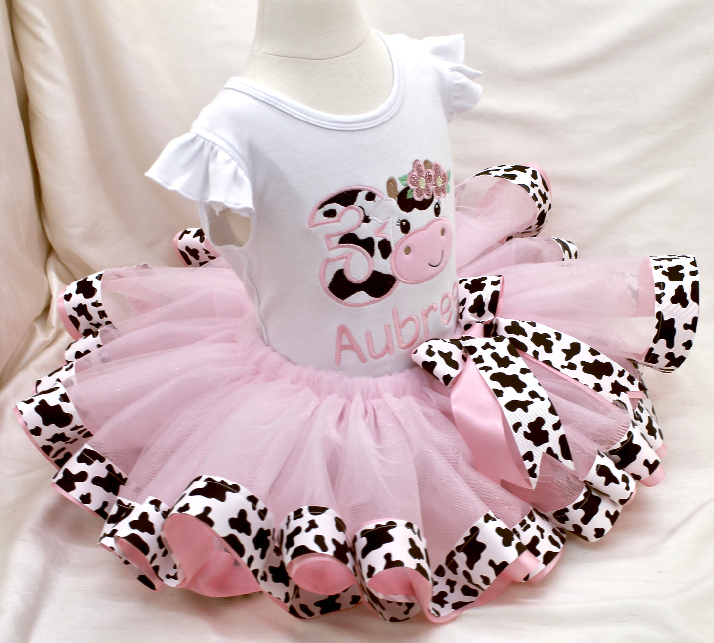 CUSTOM BIRTHDAY - Strawberry Milk Tutu & Shirt (Choose Any Age)