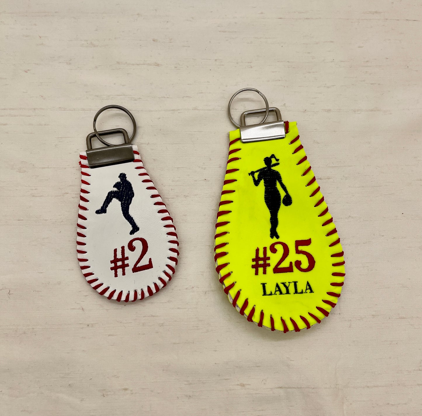 Custom Baseball and Softball Keychains