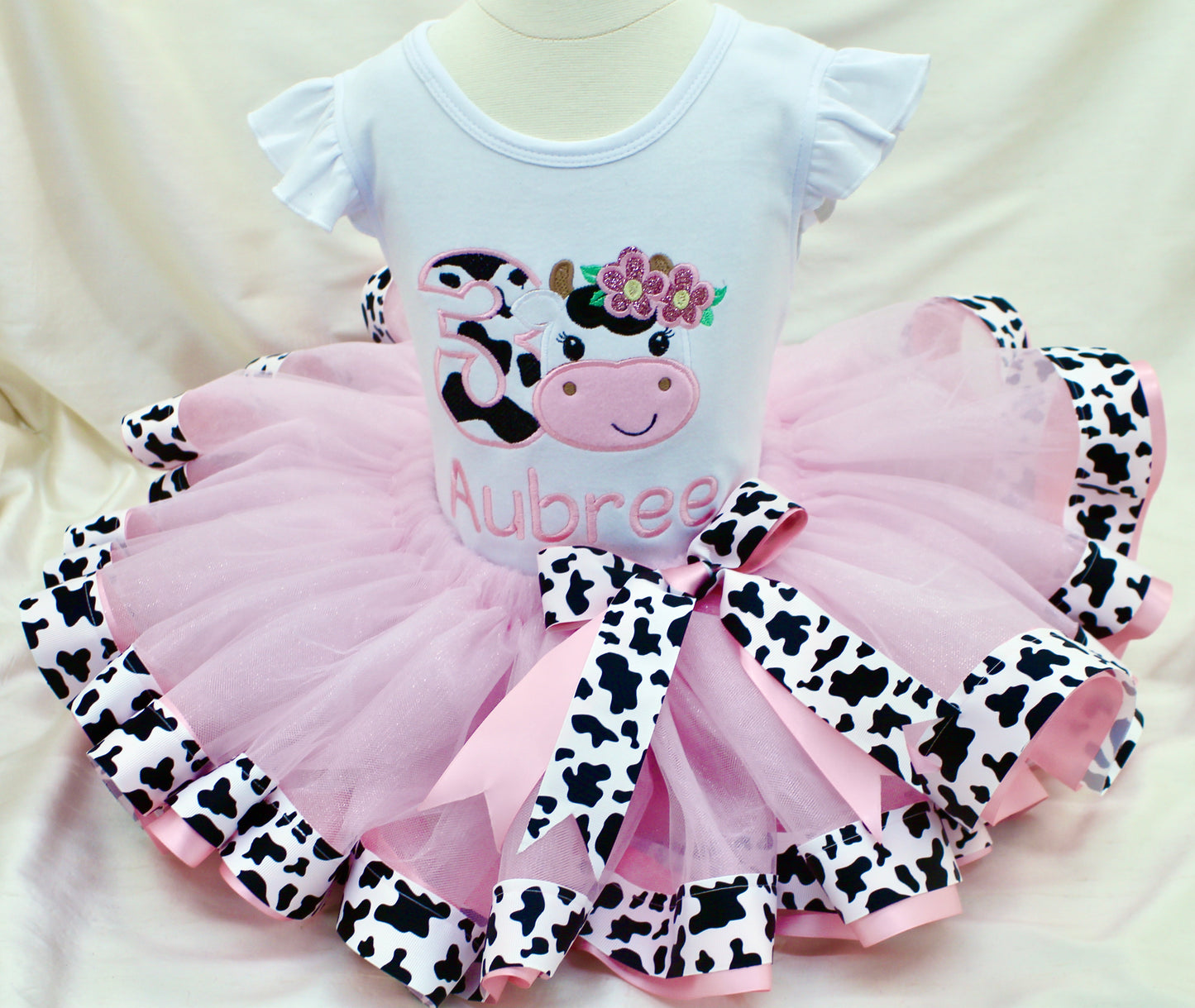 CUSTOM BIRTHDAY - Strawberry Milk Tutu & Shirt (Choose Any Age)