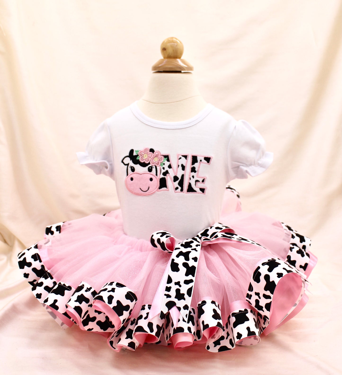 1st BIRTHDAY - Strawberry Milk Tutu & Tee