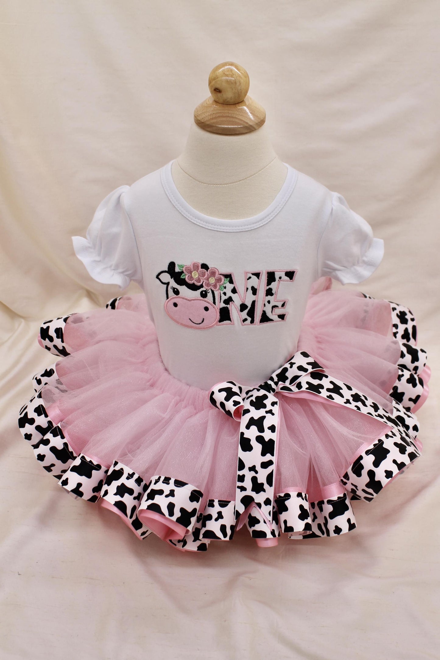 1st BIRTHDAY - Strawberry Milk Tutu & Tee